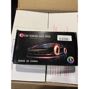 Car RGB 48 LED Light Strip Interior Atmosphere Neon Lamp Remote Control For Cars